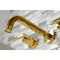 Kingston Brass KS8122CML Manhattan 2-Handle 8" Wall Mount Bathroom Faucet, Brass KS8122CML - alternate 5